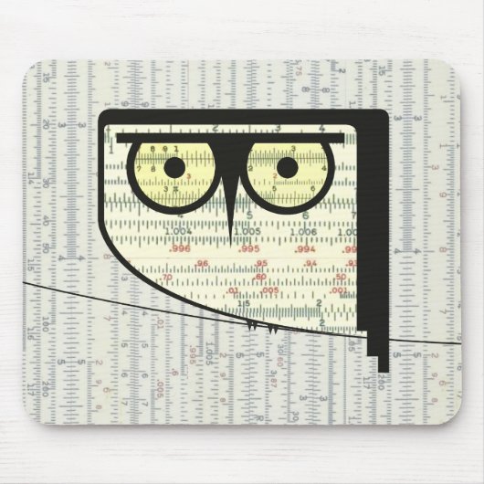 Metric Owl Mousepad Muismat (Voorkant)