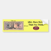 Metrisch Geld Bumpersticker (Voorkant)