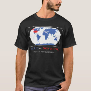 Metrische v's. Niet-metrisch - Metrische systeemka T-shirt