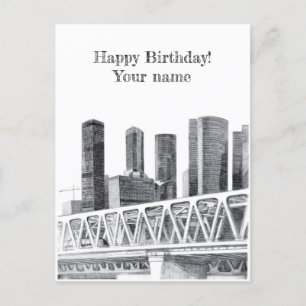 Metro brug briefkaart