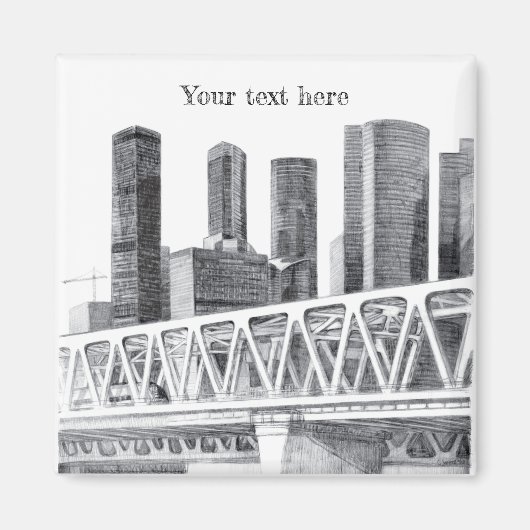 Metro brug magneet (Voorkant)