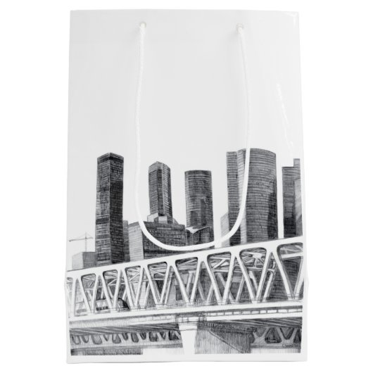 Metro brug medium cadeauzakje (Achterkant)