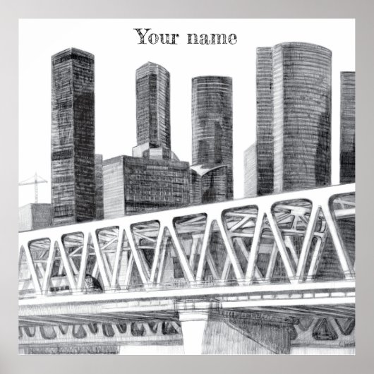 Metro brug poster (Voorkant)