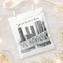 Metro brug Potlood tekening Bedankzakje