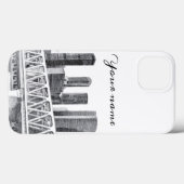 Metro brug Potlood tekening Case-Mate iPhone Case (Achterkant (horizontaal))