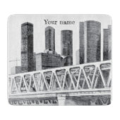 Metro brug snijplank (Voorkant)