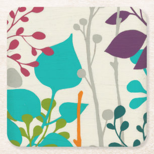 Metro Garden III Vierkante Kartonnen Onderzetter