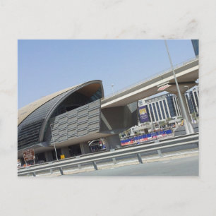 metro in dubai briefkaart