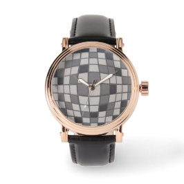 METRO | lederen mannen-horloge | m3galleryStudio Horloge