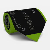 Metro-MOD-mannen — Moss green Stropdas (Opgerold)