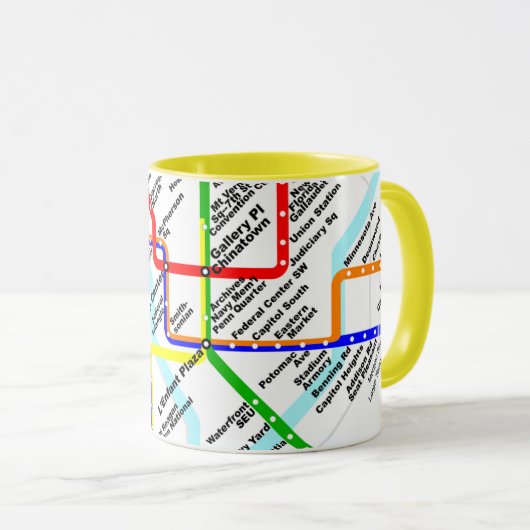 métro mug Washington centre (Devant droit)