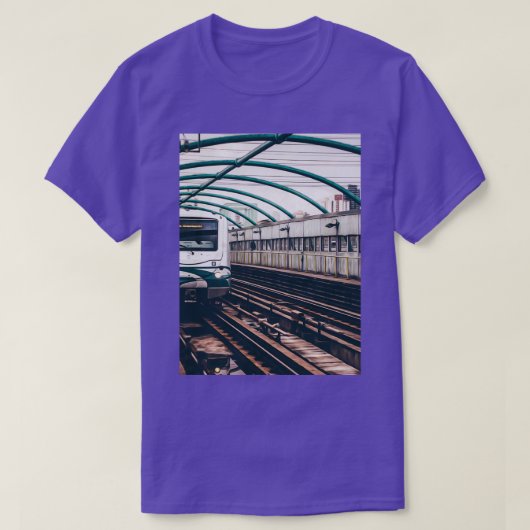 Metro-railtractoren treinstation t-shirt (Design voorkant)