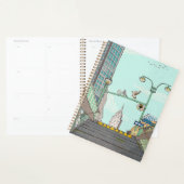 Metro Stop Manhattan NYC Whimsical Illustratie Planner (Display)