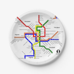 Metro van het Washington DC het Bord van het