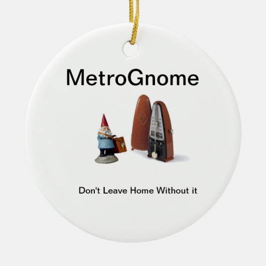 MetroGnome Keramisch Ornament (Voorkant)