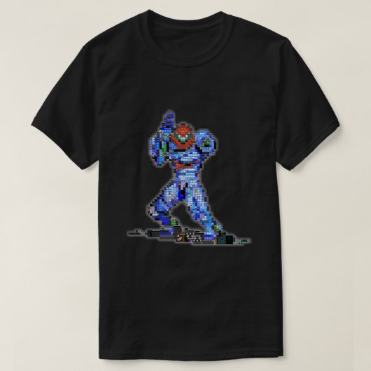 Metroid Dread Pixel Art T-shirt (Design voorkant)