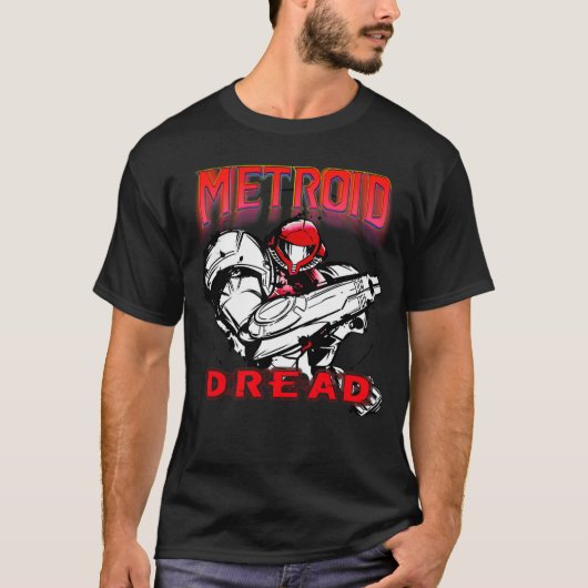 Metroid Pread Graphic Retro Samus T-Shirt (Devant)