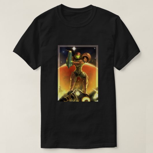 Metroïde 30e Jubileum - Samus Aran T-shirt (Design voorkant)