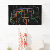 metrokaart NY-City Spandoek (Insitu)