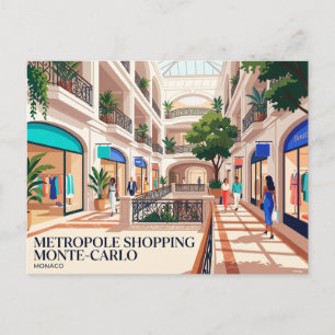 Metropole Shopping Monte-Carlo Monaco Briefkaart
