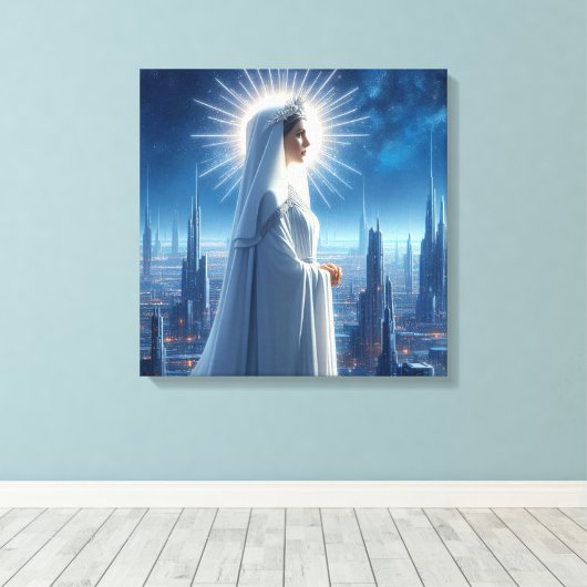 Metropolis Canvas Afdruk (Insitu (Houten vloer))