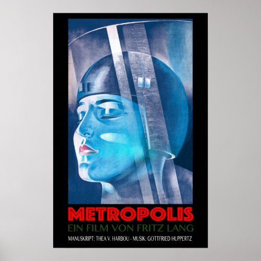 METROPOLIS Ein Film Von Fritz Lang Old German Film Poster (Voorkant)