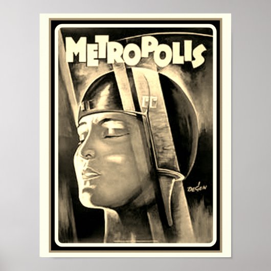 "Metropolis" film uit 1927 Poster (Voorkant)