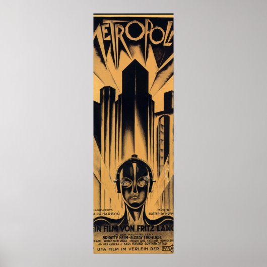Metropolis Fritz Lang film Poster (Voorkant)