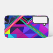 Metropolis Grid: een digitale reflectie Samsung Galaxy Hoesje (Achterkant horizontaal)