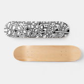 Metropolis II - Op hout Skateboard (Horizontaal)