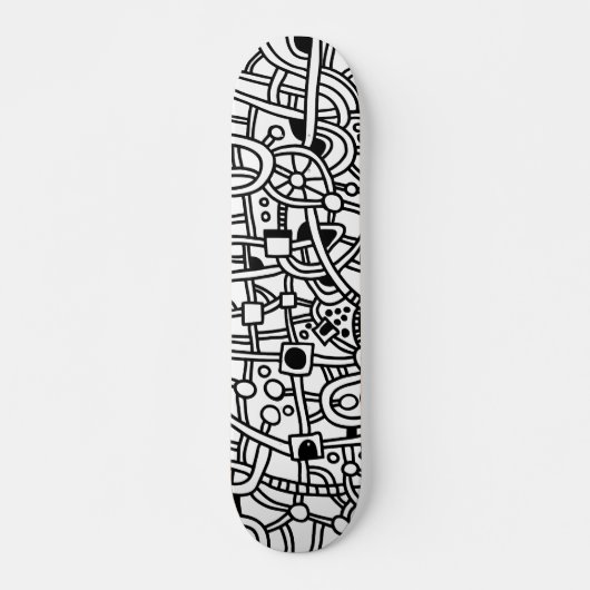 Metropolis II - Op hout Skateboard (Voorkant)