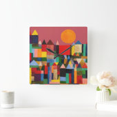 METROPOLIS KASTEEL EN ZON VIERKANTE KLOK (Huis)