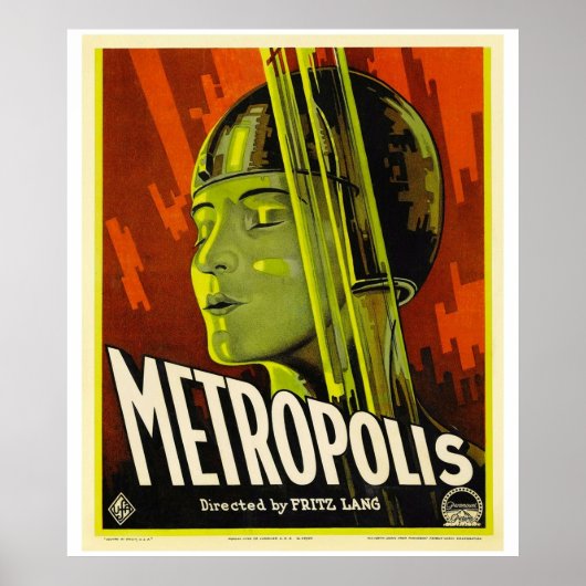 Metropolis  SciFi Film van Fritz Lang Poster (Voorkant)