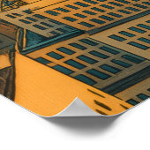 Metropolis Silhouet Poster (Hoek)
