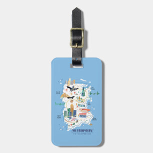 Metropolis Story Book Map Bagagelabel