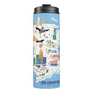 Metropolis Story Book Map Thermosbeker