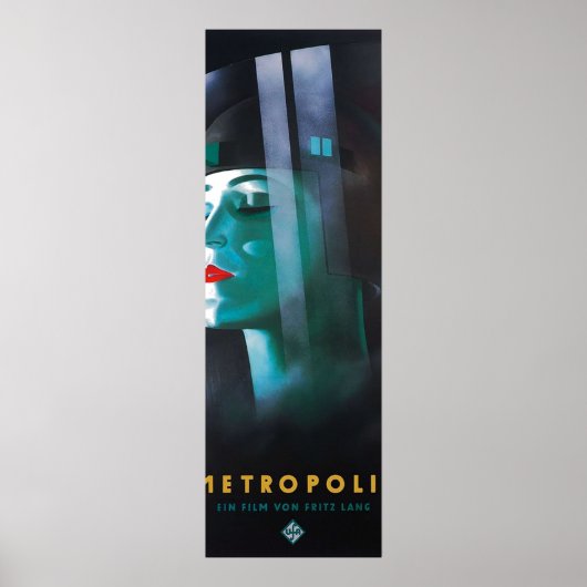 Metropolis UFA MovieArt Deco Future Woman Poster (Voorkant)