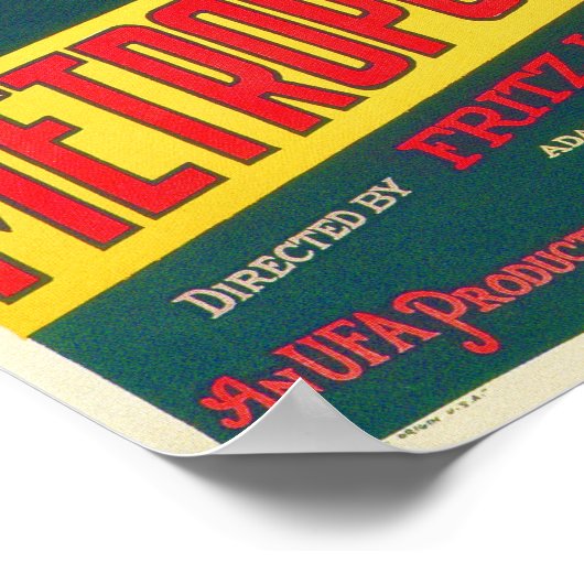 Metropolis van Fritz Lang 1927 Old Film Posters (Hoek)