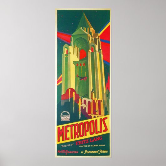Metropolis van Fritz Lang 1927 Old Film Posters (Voorkant)