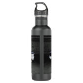 Metropolitan Black and White Nash Waterfles (Achterkant)