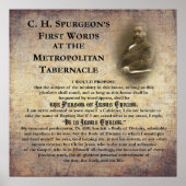 Metropolitan Tabernacle First Words Poster (Voorkant)