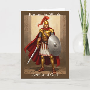 Mets sur toute l'armure de Dieu : Carte de voeux