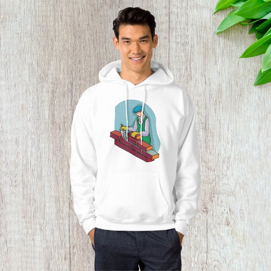 metselaar aan het werk hoodie