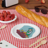 metselaar aan het werk papieren bordje