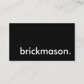 metselaar. visitekaartje (Voorkant)