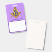 Metselaars Badge (Voor- en achterkant)