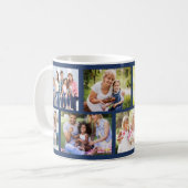 Metselrooster Deep Blue 8 Fotocollage Koffiemok (Voorkant links)