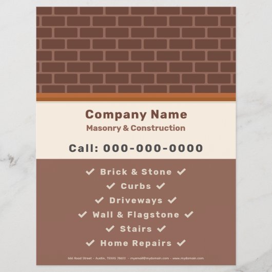 Metselwerk & constructie Flyer (Voorkant)