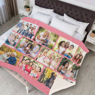 Metselwerkrooster 12 Foto Collage Roze Sherpa Deke Deken