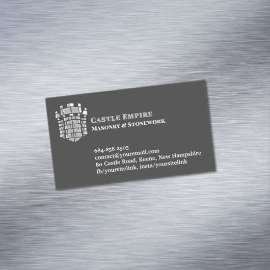 metselwerkschoorsteen magnetisch visitekaartje (Voorbeeld)